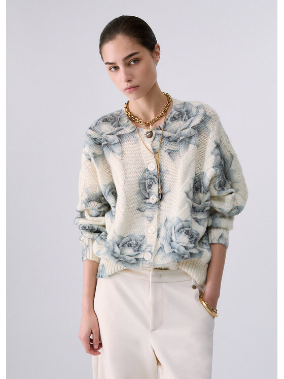 Liu Jo Liu Jo Cardigan WF6400MA48SL9213 Bianco Regular Fit