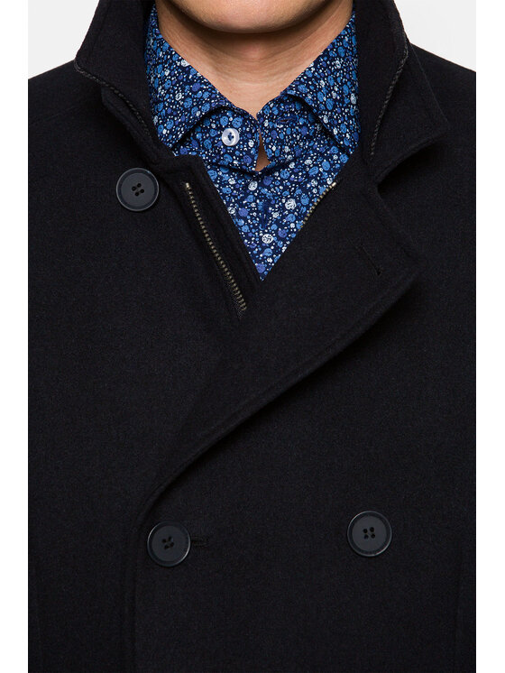 Lancerto Lancerto Płaszcz przejściowy Embrace 3 KU054221000011 Granatowy Regular Fit