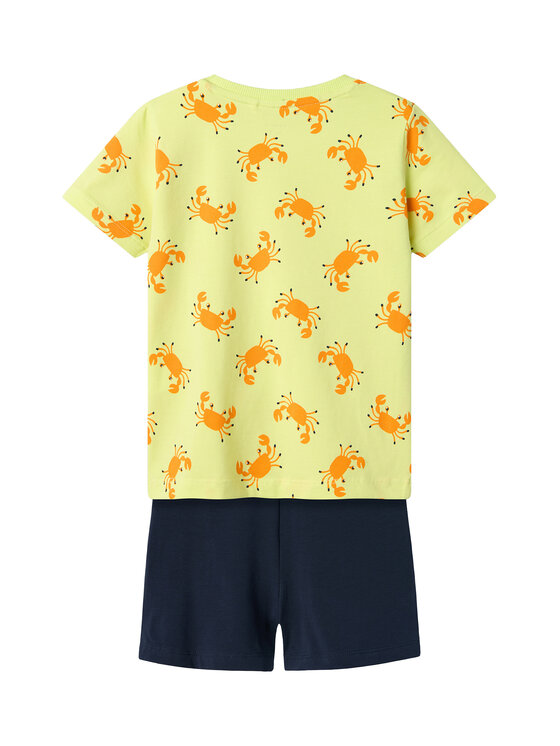 NAME IT NAME IT Komplekti kuuluvad t-särk ja šortsid Zumus 13241038 Kollane Regular Fit