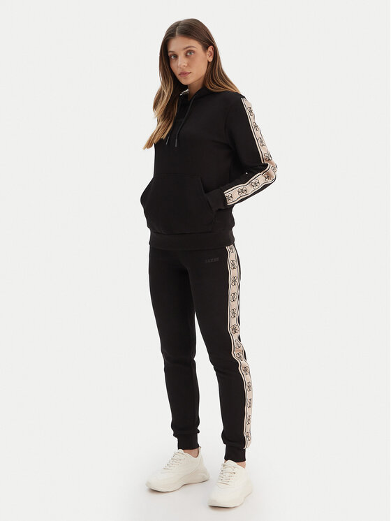 Guess Guess Mikina V4YQ11 KB3P2 Černá Regular Fit