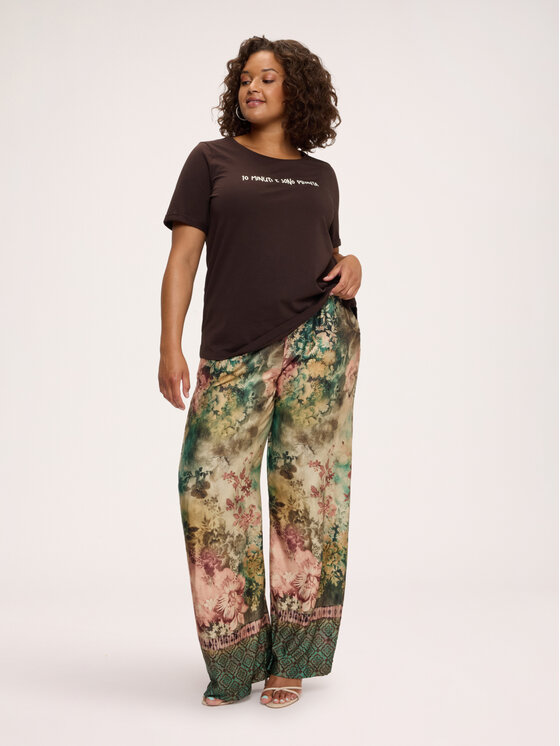 Fiorella Rubino Fiorella Rubino T-Shirt G0EQL009367N022 Brązowy Regular Fit