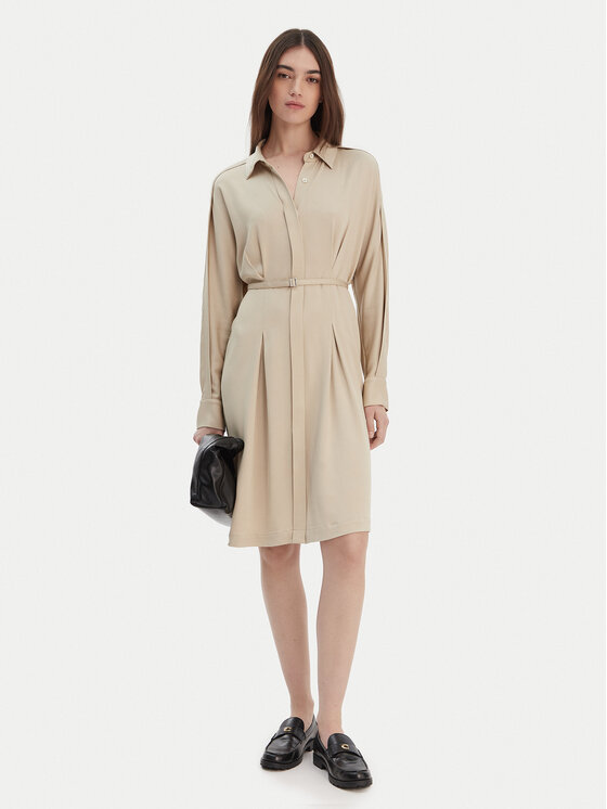 BOSS BOSS Vestito chemisier Dolala 50552373 Beige Relaxed Fit