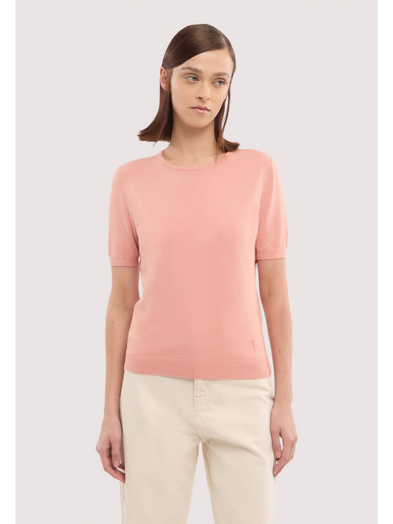 Trussardi Trussardi Sweter M7736001193N019 Różowy Regular Fit