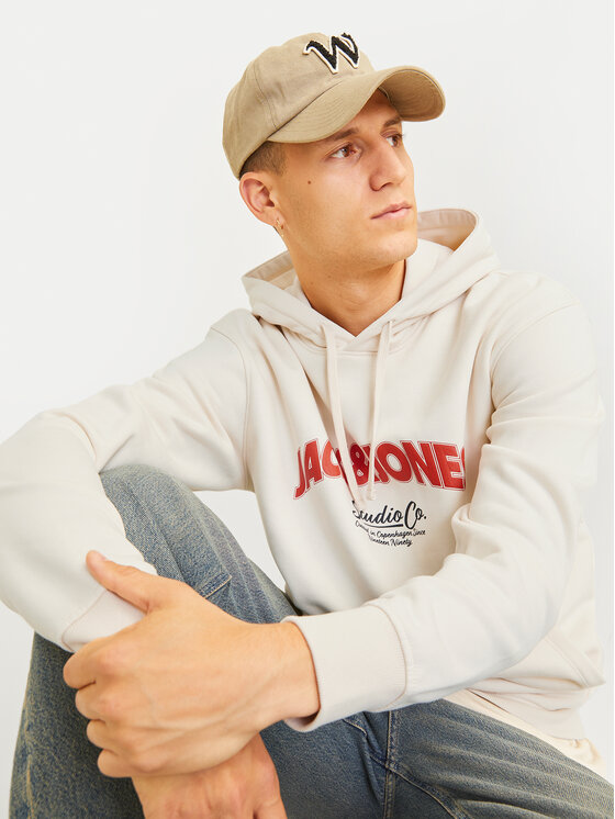 Jack&Jones Jack&Jones Felpa Bronx 12262919 Écru Regular Fit