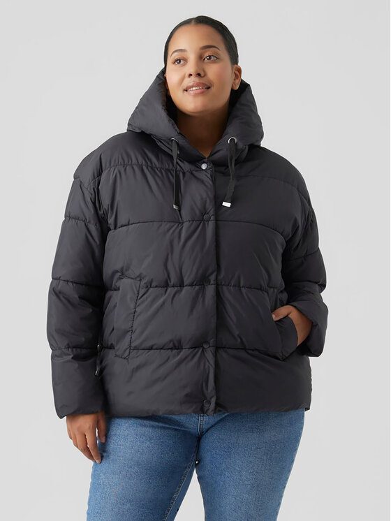 Vero Moda Curve Puhovka Gemmaholly 10255498 Črna Regular Fit