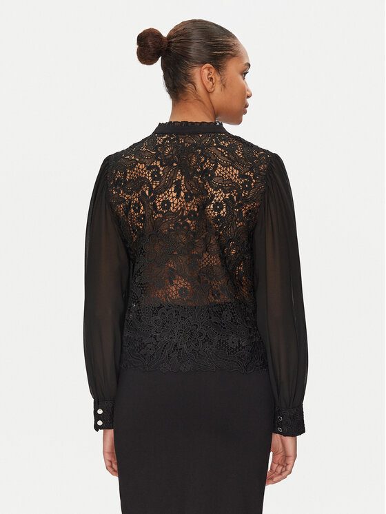 Morgan Morgan Bluse 251-CISLO Schwarz Regular Fit