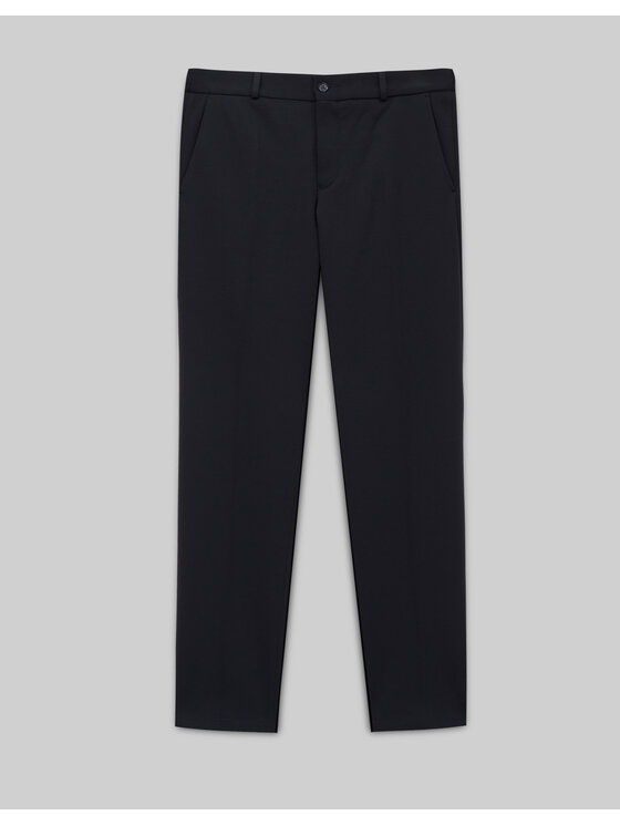Borgio Borgio Spodnie garniturowe gavello_g Granatowy Slim Fit