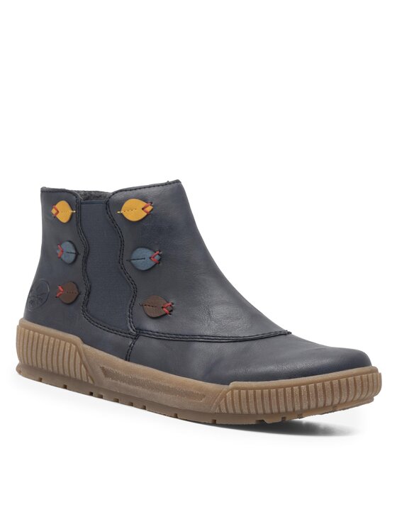 Rieker Rieker Botine N0751-14 Bleumarin