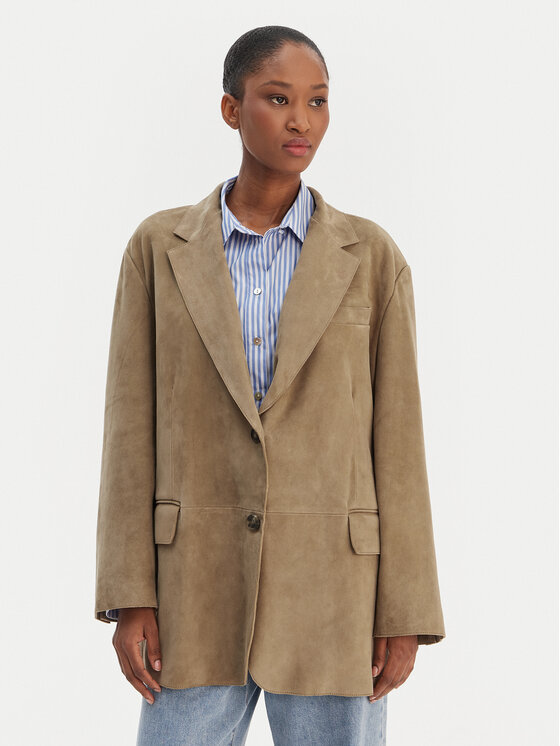 Weekend Max Mara Sacou Cedro 2615441051 Kaki Relaxed Fit