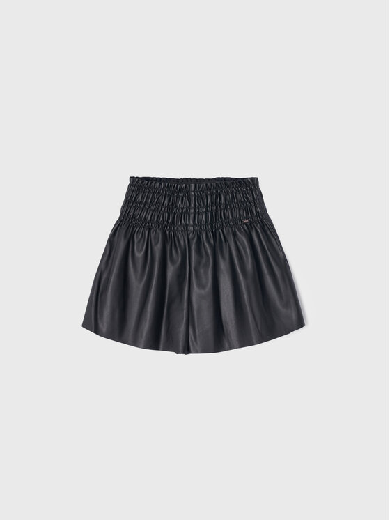 Mayoral Mayoral Pantaloncini in similpelle 4950 Nero Relaxed Fit