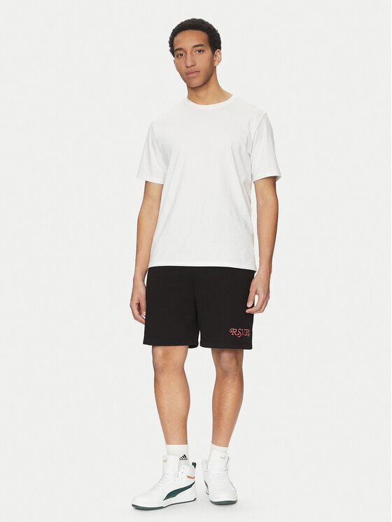 Fila Fila Pantaloni scurți sport Lamswaarde FAM0909 Negru Regular Fit
