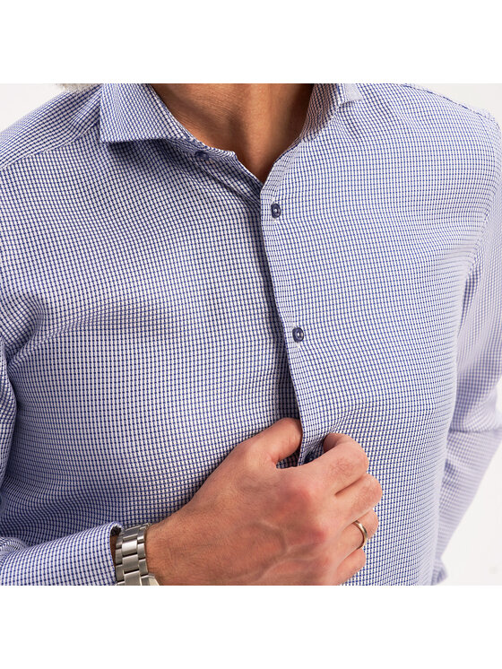 Willsoor Willsoor Koszula 42952sl Niebieski jasny Slim Fit
