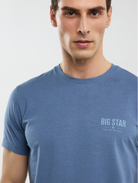 BIG STAR BIG STAR T-Shirt BRUNOMI_402_150 Niebieski Basic Fit