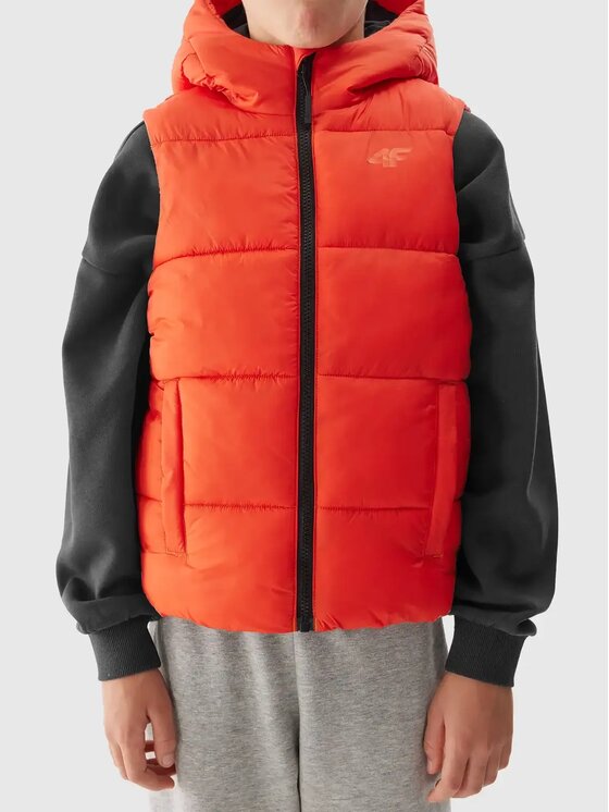 4F 4F Gilet 4FJWAW24TVJAM13-70S Arancione Regular Fit