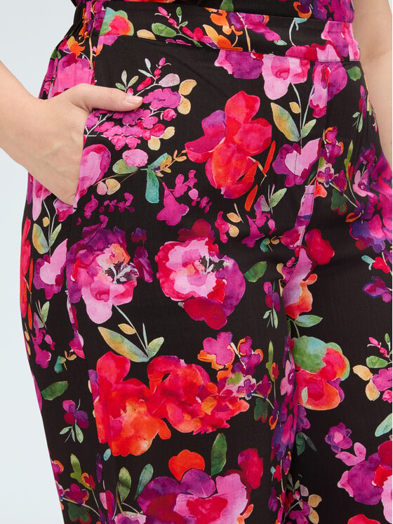 Fiorella Rubino Fiorella Rubino Spodnie materiałowe P012T005414N0Z3 Czarny Regular Fit