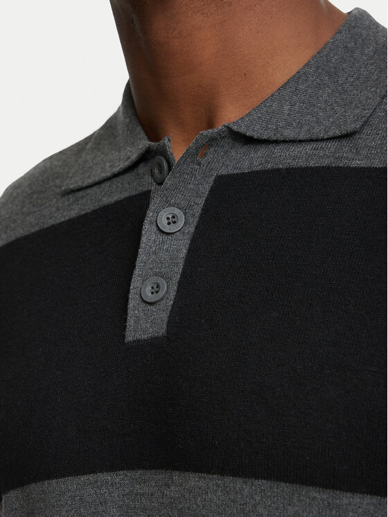 Beverly Hills Polo Club Beverly Hills Polo Club Sweter 62SWM1303 Szary Regular Fit