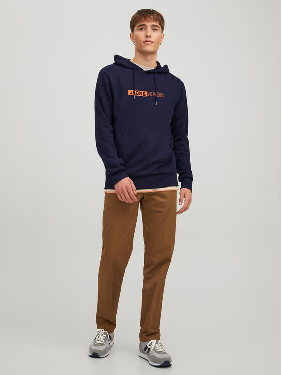 Felpa 12223701 Blu scuro Regular Fit