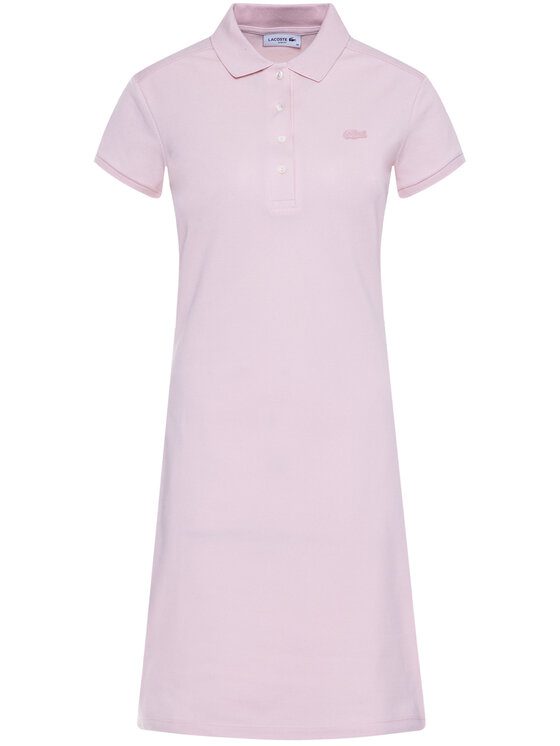 Lacoste Lacoste Sukienka codzienna EF5473 Różowy Slim Fit
