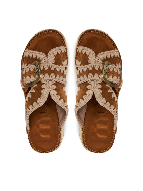 Mou Mou Espadrile Jute sandal MU.SW641003A Rjava