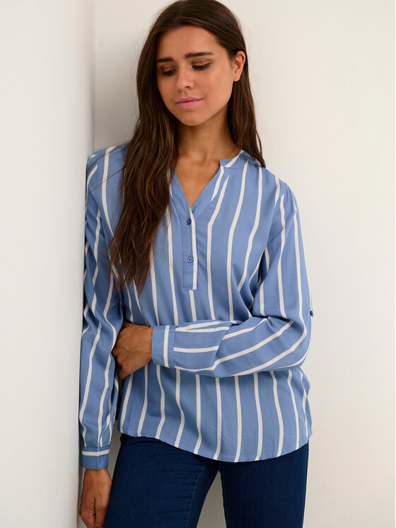 Kaffe Kaffe Μπλουζάκι Stridy 10504279 Μπλε Regular Fit