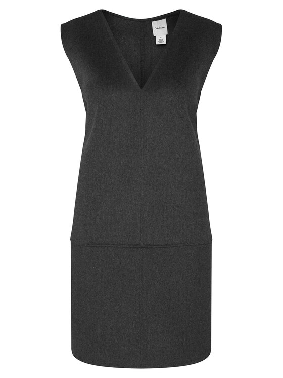 Calvin Klein Calvin Klein Sukienka dzianinowa LV044D017G Szary Relaxed Fit