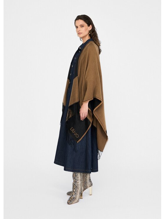 Liu Jo Liu Jo Poncho 2F5031T030000070 Beige Regular Fit