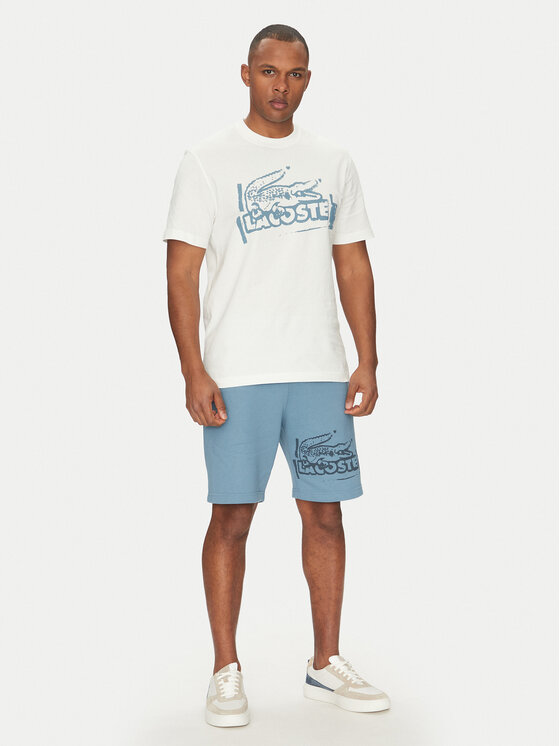 Lacoste Lacoste Majica TH0284 Écru Classic Fit