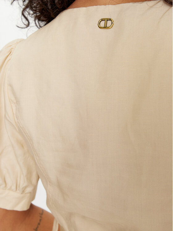 TWINSET TWINSET Sommerkleid 241TP2521 Beige Regular Fit