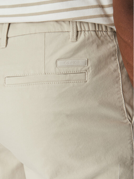 Calvin Klein Calvin Klein Riidest šortsid Modern Twill Reg. Straight Short K10K114068 Beež Regular Fit