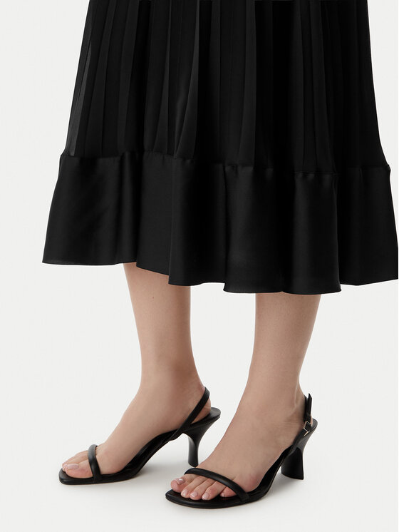 KARL LAGERFELD KARL LAGERFELD Plisēti svārki B2W12003 Melns Regular Fit