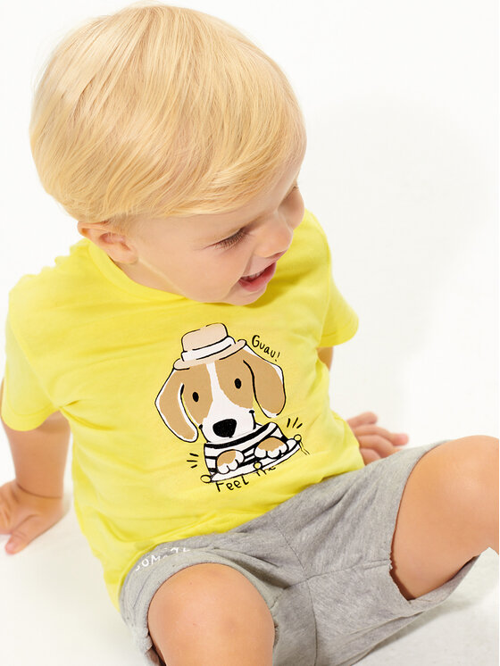 Mayoral Mayoral Комплект тишърт, полник и панталонки 1644 Цветен Regular Fit