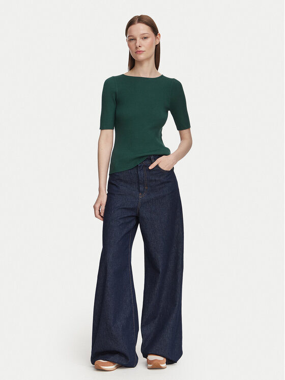 Weekend Max Mara Weekend Max Mara Sweter Gola 2625366081 Zielony ciemny Regular Fit