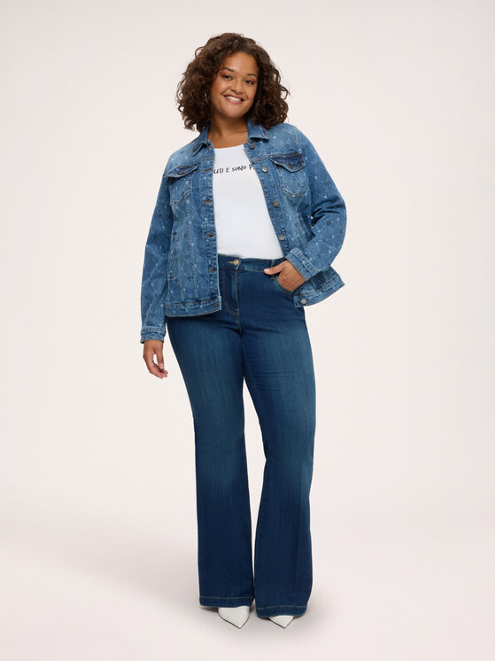 Fiorella Rubino Fiorella Rubino Jeansy P425T005334N034 Niebieski Flare Fit