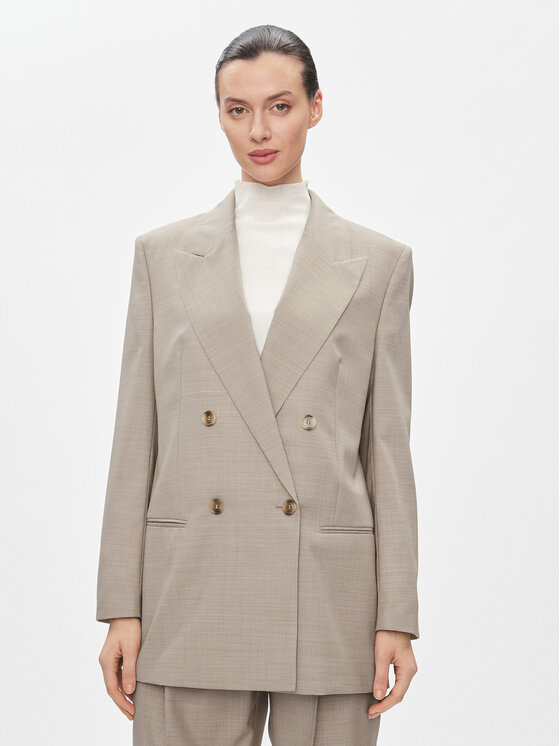 BOSS Boss Pintsak Jarmina 50505587 Beež Relaxed Fit
