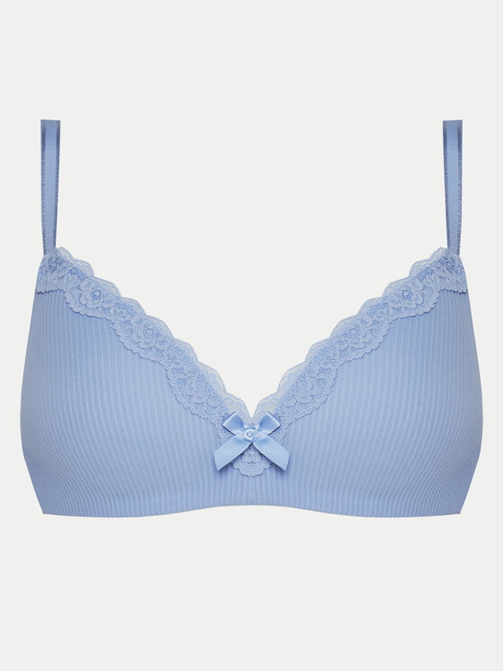 Hunkemöller Podprsenka bez kostíc Lola 301081 Modrá