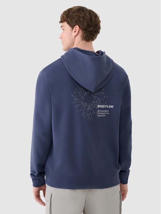 4F 4F Mikina 4FWSS25TSWSM1749-22S Čierna Regular Fit