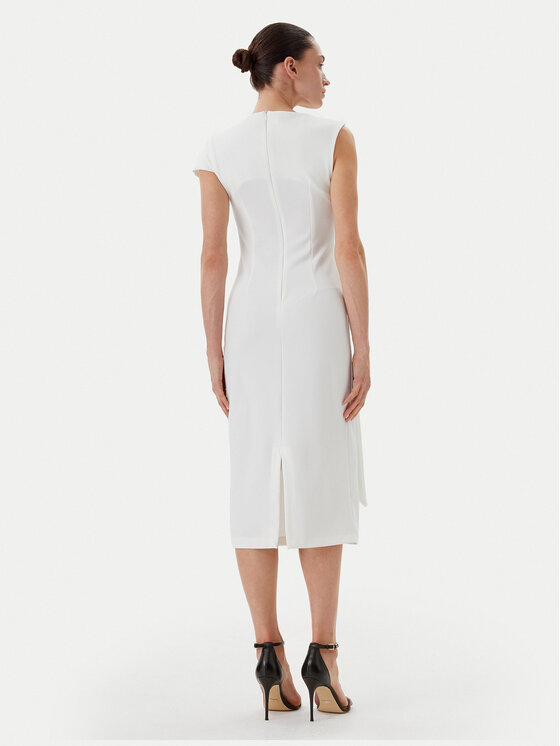 Rinascimento Rinascimento Sukienka koktajlowa CFC0019923002 Biały Regular Fit