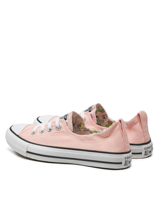 Converse Sneakers aus Stoff Chuck Taylor All Star Shoreline Pink Lemonade Slip On A07564C Rosa Modivo