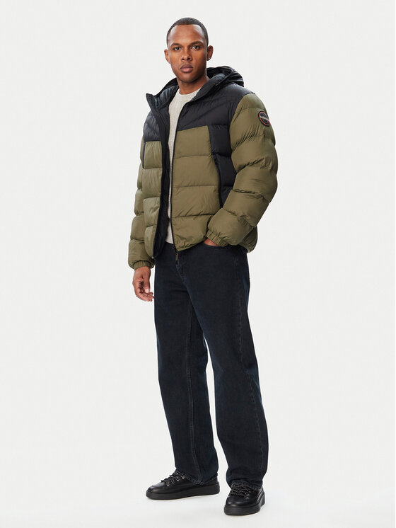 Napapijri Napapijri Kurtka zimowa A-Molveno NP0A88V2 Khaki Regular Fit