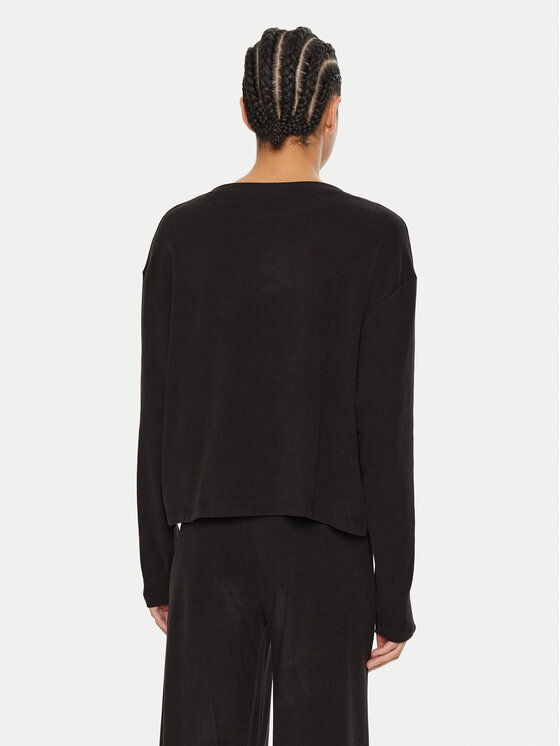 Guess Guess Cămașă pijama Elsa O4BP01 KCHZ2 Negru Relaxed Fit