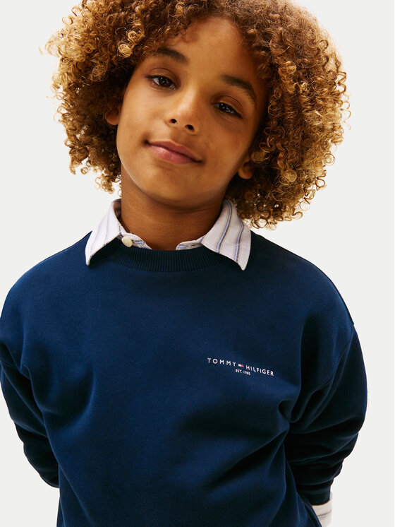 Tommy Hilfiger Tommy Hilfiger Pluus Mini Corp KS0KS00665 D Tumesinine Regular Fit