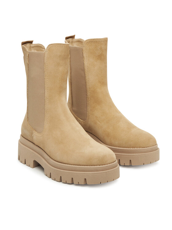 Tamaris Tamaris Kotníková obuv s elastickým prvkem 1-25992-41 Béžová