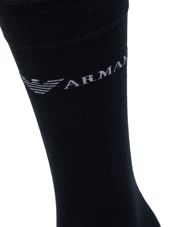 Emporio Armani Emporio Armani 3 pár hosszú szárú férfi zokni EM000554 AF12276 MB154 Sötétkék