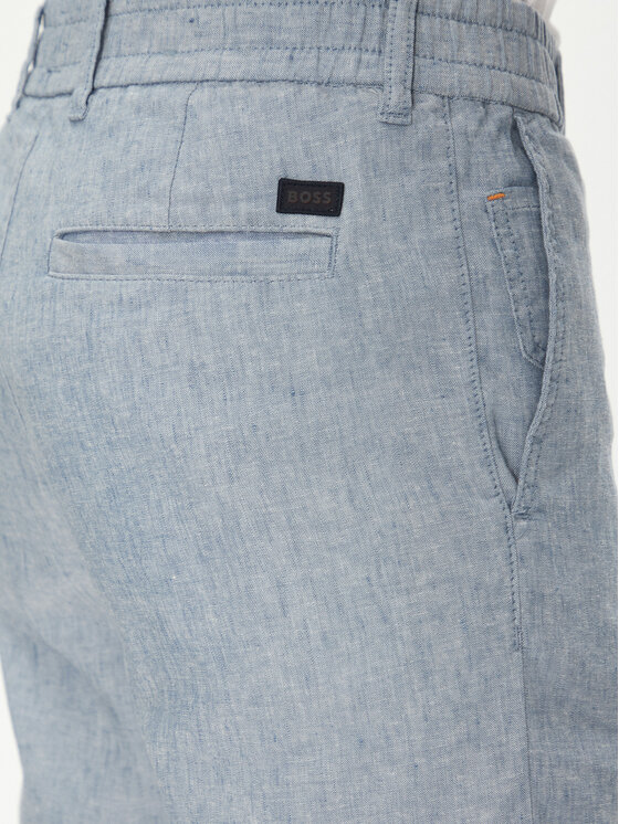 BOSS BOSS Bavlnené šortky 50536863 Modrá Tapered Fit