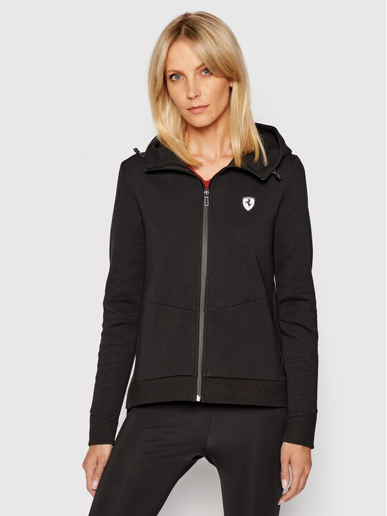 Puma Felpa Ferrari Style Hdd Sweat 598045 Nero Relaxed Fit Modivo