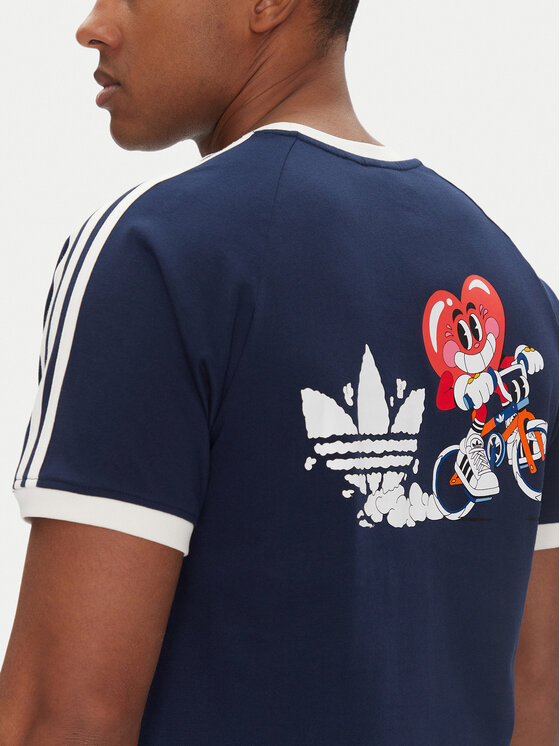 adidas adidas T-Shirt JP0984 Tmavomodrá Slim Fit