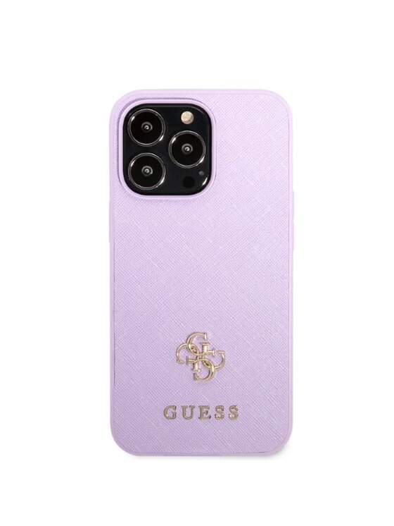 Guess Guess Etui na telefon iPhone 13 Pro Max Fioletowy
