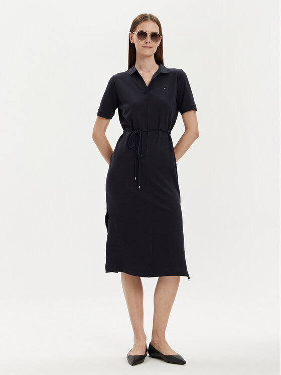 Tommy Hilfiger Tommy Hilfiger Vsakodnevna obleka WW0WW41278 Mornarsko modra Regular Fit