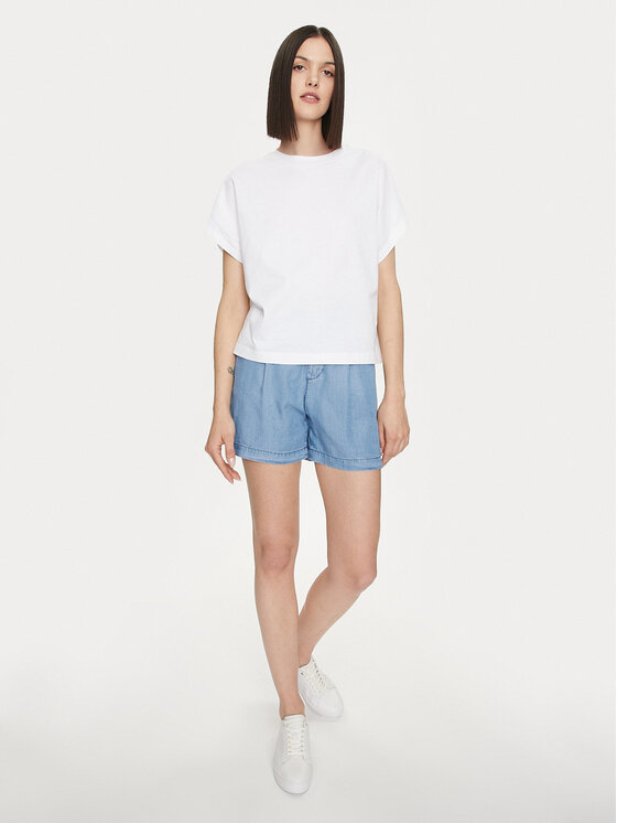 United Colors Of Benetton United Colors Of Benetton Pantalon scurți din material 4KHND9016 Albastru Relaxed Fit