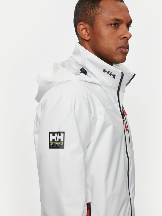 Helly Hansen Helly Hansen Kurtka żeglarska Crew Hooded Jacket 2.0 34443 Biały Regular Fit